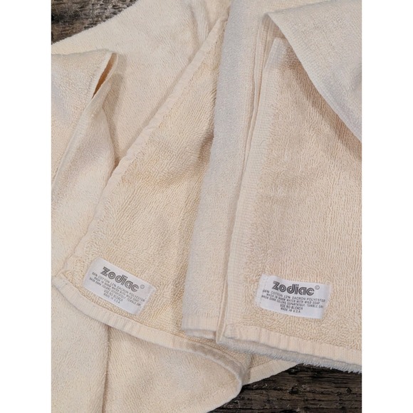 Vintage 70s Martex Zodiac Owl Towel Set Of 5 Bath Hand Washcloth Terry Cloth - Picture 5 of 16